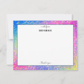 Carte De Correspondance Bulles et Irisations Merci (Devant)