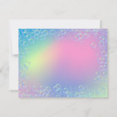 Carte De Correspondance Bulles et Irisations Merci (Dos)
