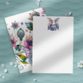 Carte de correspondance Bunny de Pâques pastel