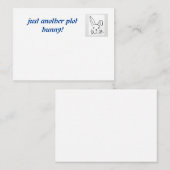 Carte De Correspondance Bunny de terrain par Sommer Hamilton (Devant / Derrière)