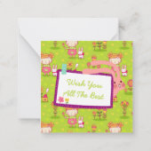 Carte De Correspondance Bunny Joyeux anniversaire (Dos)