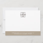 Carte De Correspondance Business Logo Custom Personalized Modern Flat (Devant)