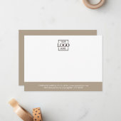 Carte De Correspondance Business Logo Custom Personalized Modern Flat (Devant/Arrière en situation)