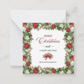 Carte De Correspondance Business Logo Merry Christmas Thank You Card (Devant)
