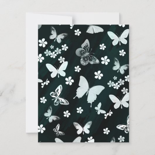 Carte De Correspondance Butterfly Pattern 14 (Devant)