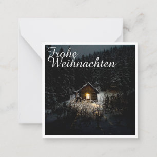Carte De Correspondance Cabane mystique dans la forêt profonde, Noël