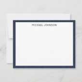 Carte De Correspondance Cadeau client budget, nom, impression denim bleu f (Devant)