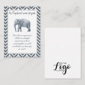 Carte De Correspondance Cadeau d'amitié éléphant - Gardien spécial ami (Devant / Derrière)