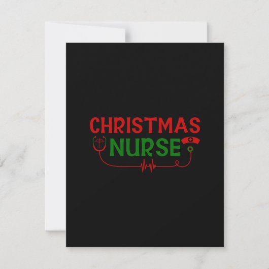 Carte De Correspondance Cadeau de Noël infirmière (Devant)
