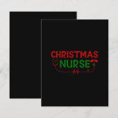 Carte De Correspondance Cadeau de Noël infirmière (Devant / Derrière)