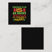 Carte De Correspondance Cadeau de Noël pour moi (Devant / Derrière)