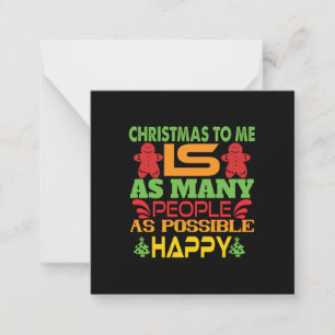Carte De Correspondance Cadeau de Noël pour moi