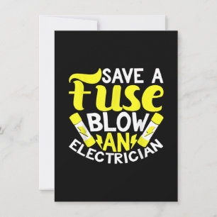 Carte De Correspondance Cadeau d'électricien économiseur de fusible