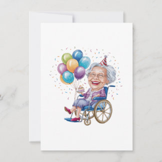 Carte De Correspondance Cadeau drôle d'anniversaire pour grand-mère âgée p