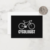 Carte De Correspondance Cadeau drôle de vélo pour cycliste (Devant/Arrière en situation)