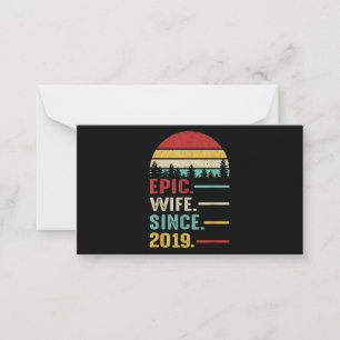 Carte De Correspondance Cadeau du 2e anniversaire du Mariage pour sa femme