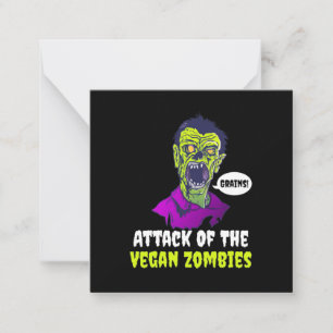 Carte De Correspondance Cadeau Halloween Attaque du végan