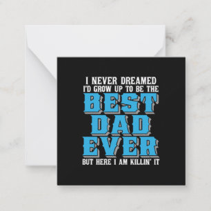 Carte De Correspondance Cadeau Papa Fier Le Meilleur Papa Jamais