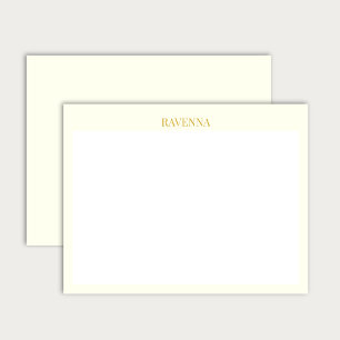 Carte De Correspondance Cadeau personnalisé sérif luxe crème pour elle