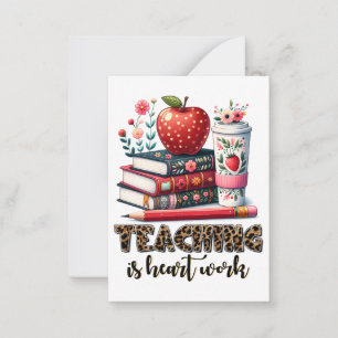 Carte De Correspondance Cadeau pour Enseignant Enseigner est une Affaire