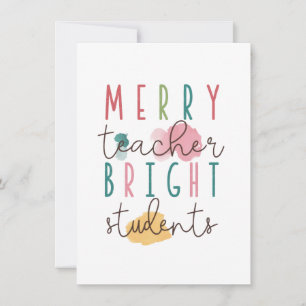 Carte De Correspondance Cadeau pour Enseignant Joyeux Enseignant Élèves