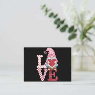 Carte De Correspondance Cadeaux de couple d'amour de gnome de la Saint-Val