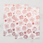 Carte De Correspondance Cadeaux de Noël 5 (Devant / Derrière)