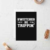 Carte De Correspondance Cadeaux d'électricien drôles pour hommes Switches (Devant/Arrière en situation)