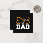 Carte De Correspondance Cadeaux Papa | J'aime mon papa (Devant/Arrière en situation)