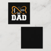 Carte De Correspondance Cadeaux Papa | J'aime mon papa (Devant / Derrière)