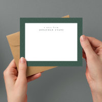 Cadre à tweets classique simple vert foncé personn