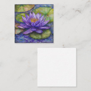 Carte De Correspondance Cadre d'aquarelle en fleur de jardin