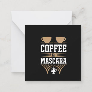 Carte De Correspondance Café Art Café Et Mascara