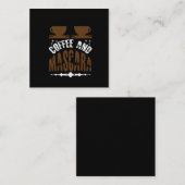 Carte De Correspondance Café Art Café Et Mascara (Devant / Derrière)