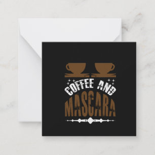 Carte De Correspondance Café Art Café Et Mascara