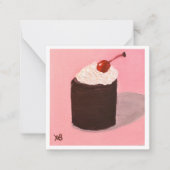 Carte De Correspondance  Cake with Cherry on Top (Devant)