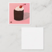 Carte De Correspondance  Cake with Cherry on Top (Devant / Derrière)