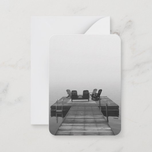 Carte De Correspondance Cale dans le brouillard (Devant)