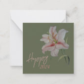 Carte De Correspondance calendrier de la nouvelle année (Devant)