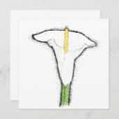 Carte De Correspondance Calla Lily (Devant / Derrière)