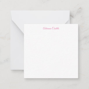 Carte De Correspondance Calligraphie de nom chic minimaliste simple
