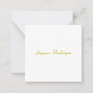 Carte De Correspondance Calligraphie de nom personnalisé professionnel de