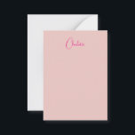 Carte De Correspondance Calligraphie Élégant Rose Or Plaine Nom simple<br><div class="desc">Vous recherchez une belle calligraphie avec une écriture esthétique ? Ce design simple et attrayant est fait pour vous. Ce produit impressionne immédiatement ceux qui le voient. Le design raffiné et de bon goût reflétera immédiatement la qualité de votre relation et de votre famille.</div>