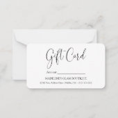 Carte De Correspondance Calligraphie Entreprise Code QR Petite carte-cadea (Devant)