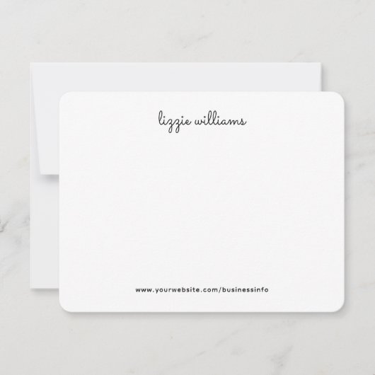 Carte De Correspondance Calligraphie manuscrite (Devant)