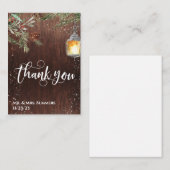 Carte De Correspondance Calligraphie Mariage Merci (Devant / Derrière)