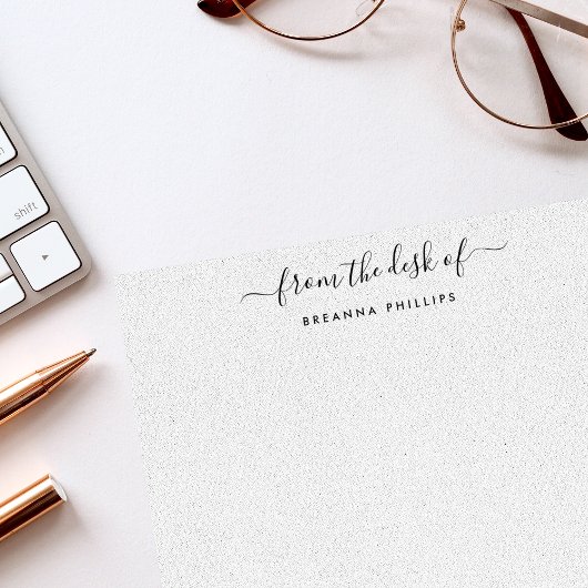 Carte De Correspondance Calligraphie moderne du bureau de