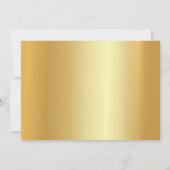 Carte De Correspondance Calligraphie Nom du script Elegant Gold Profession (Dos)