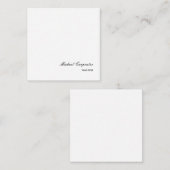 Carte De Correspondance Calligraphie professionnelle simple (Devant / Derrière)