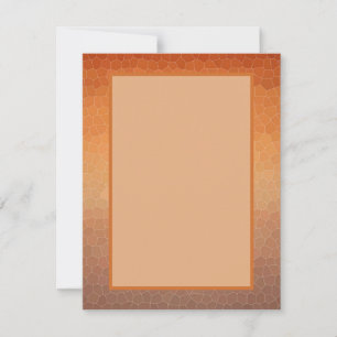 Carte De Correspondance Calme Ombre Dégradé Orange Sunset Mosaic